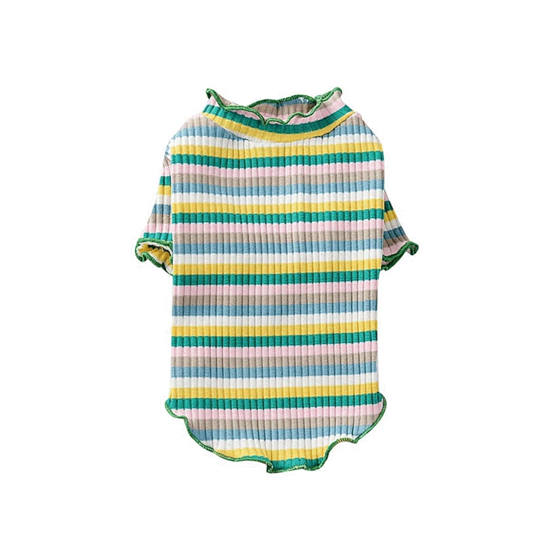 Color Stripes Puppy Vest Clothes