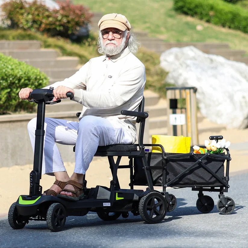 Limited-Time Offer🔥Lightweight Foldable 4-Wheel Travel Mobility Scooter