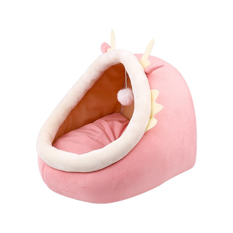 Cat Nest Semi-enclosed Winter Warm Pet Cat Nest Kittens