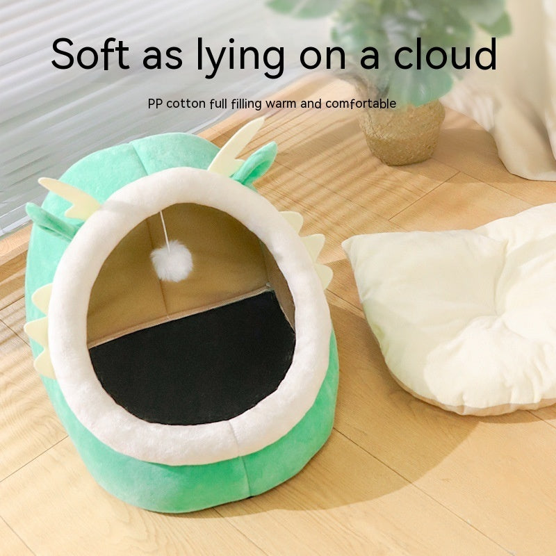 Cat Nest Semi-enclosed Winter Warm Pet Cat Nest Kittens