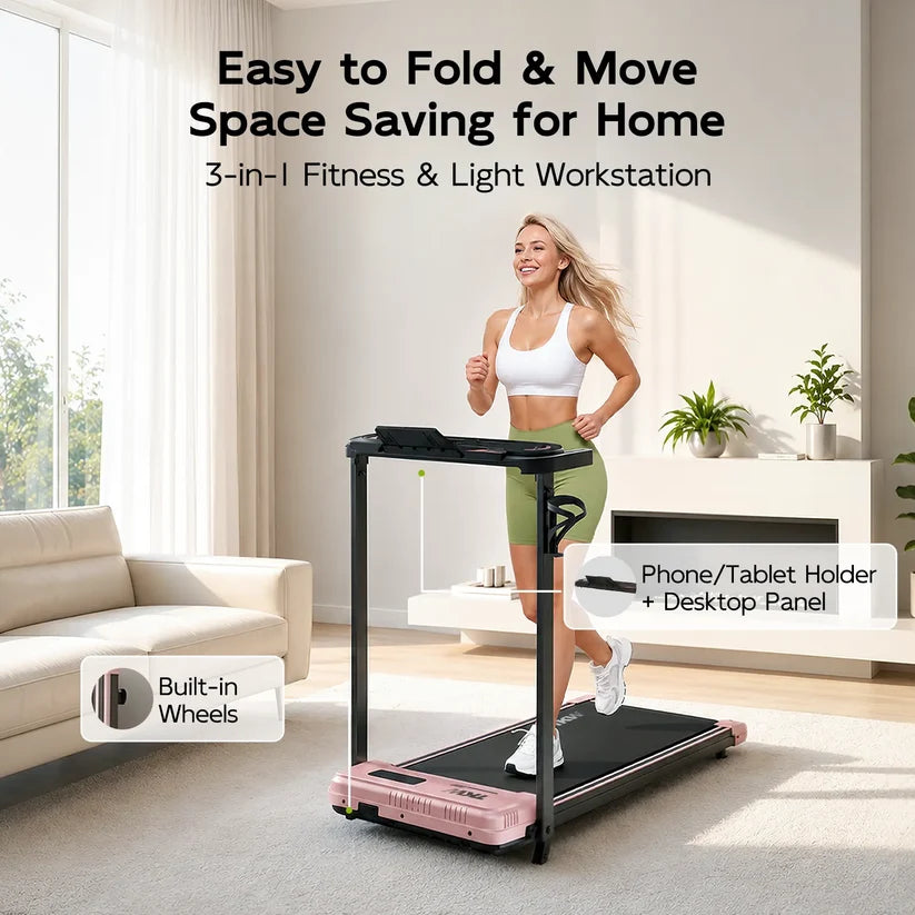 3 in 1 Walking Pad Treadmill with Quiet Motor & Remote Control