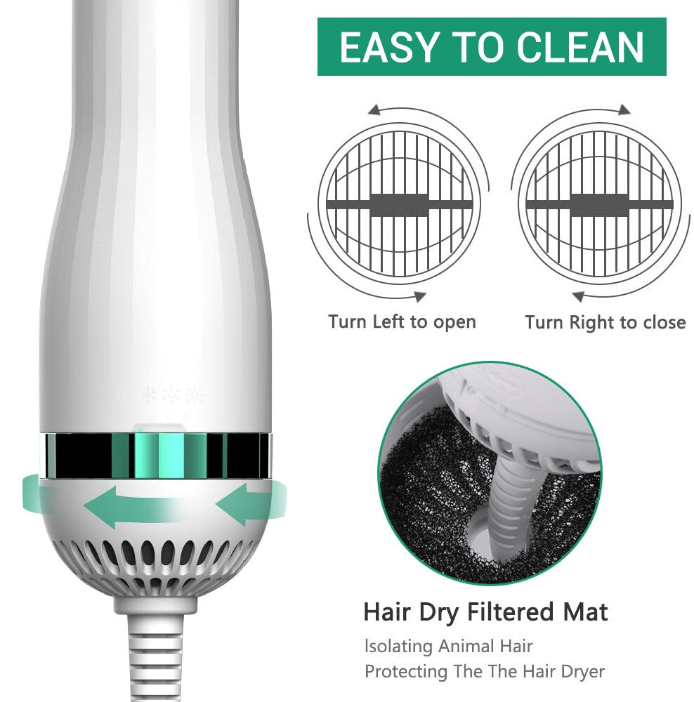 Dog Hair Dryer Pet Dryer Portable 2 in 1 Pet Grooming Hair Dryer And Comb Brush For Small and Medium Dogs and Cats new
