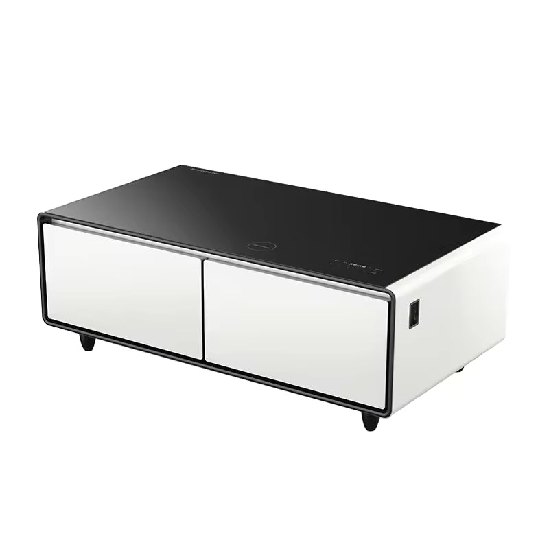 2026 New Smart Coffee Table Double Door Mini Refrigerator