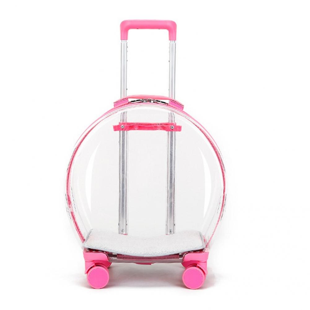 Pet carrier trolley case with wheels