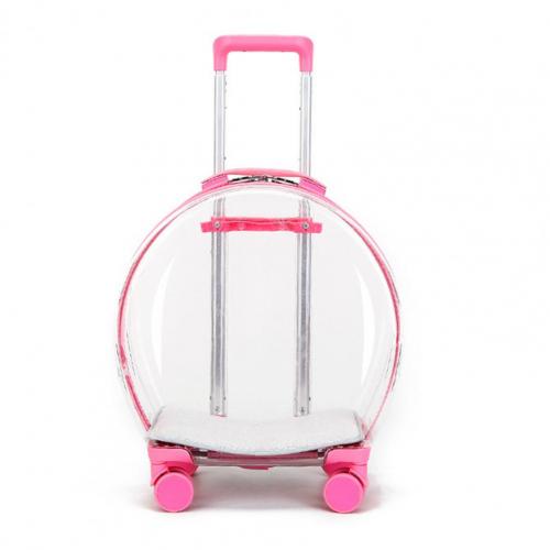 Pet carrier trolley case with wheels