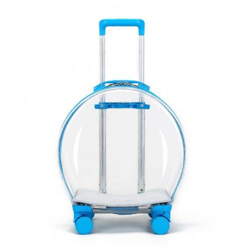 Pet carrier trolley case with wheels