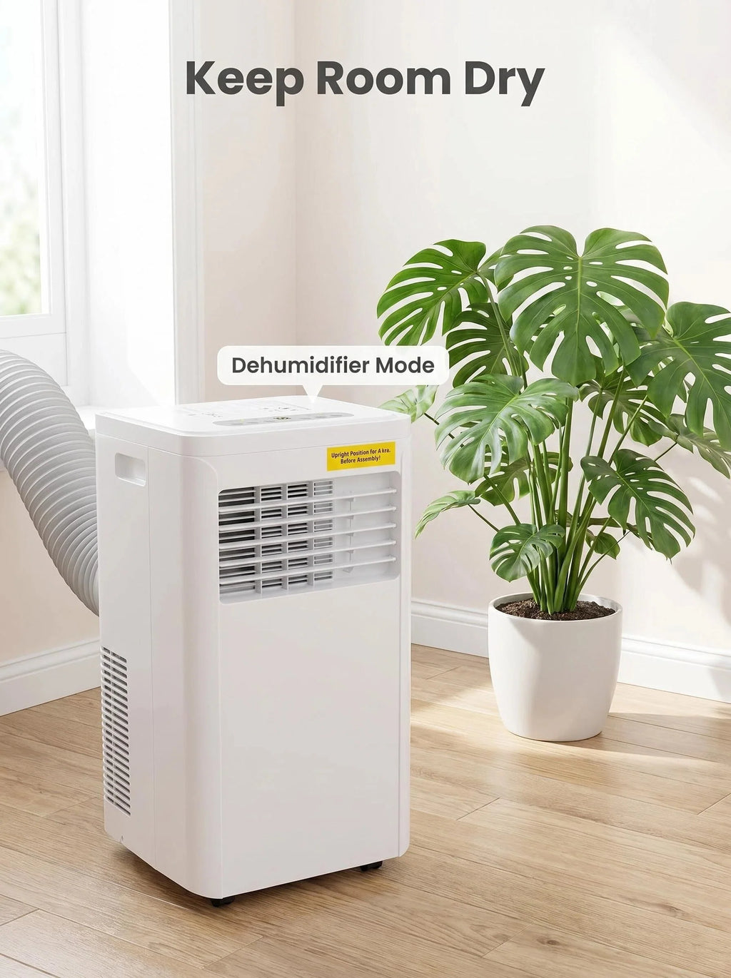 Portable Mobile Air Conditioner 3 Modes Indoor Cooling AC Unit with Vent Hose