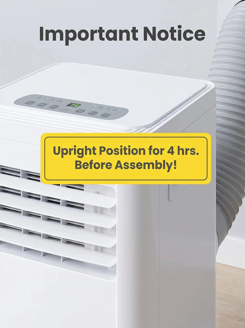 Portable Mobile Air Conditioner 3 Modes Indoor Cooling AC Unit with Vent Hose