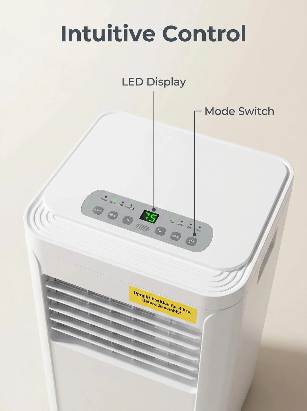 Portable Mobile Air Conditioner 3 Modes Indoor Cooling AC Unit with Vent Hose