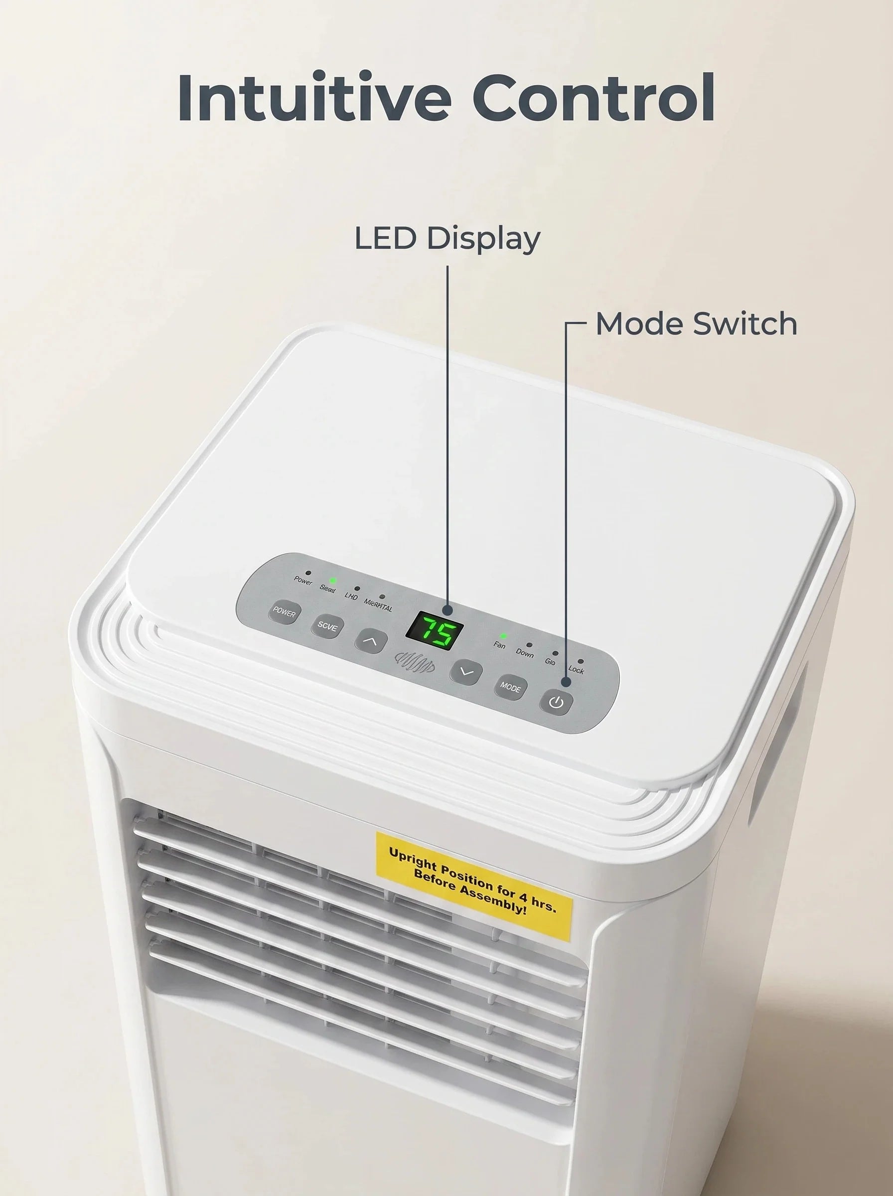 Portable Mobile Air Conditioner 3 Modes Indoor Cooling AC Unit with Vent Hose