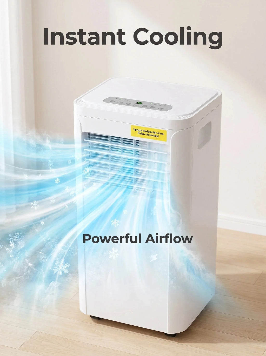 Portable Mobile Air Conditioner 3 Modes Indoor Cooling AC Unit with Vent Hose