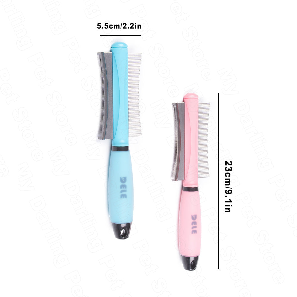 Pet Double-sided Deshedding Brush