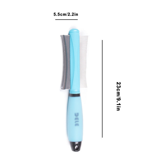 Pet Double-sided Deshedding Brush