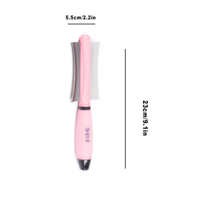 Pet Double-sided Deshedding Brush