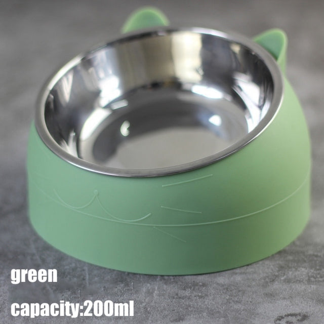 Raised Stainless Steel Cat & Dog