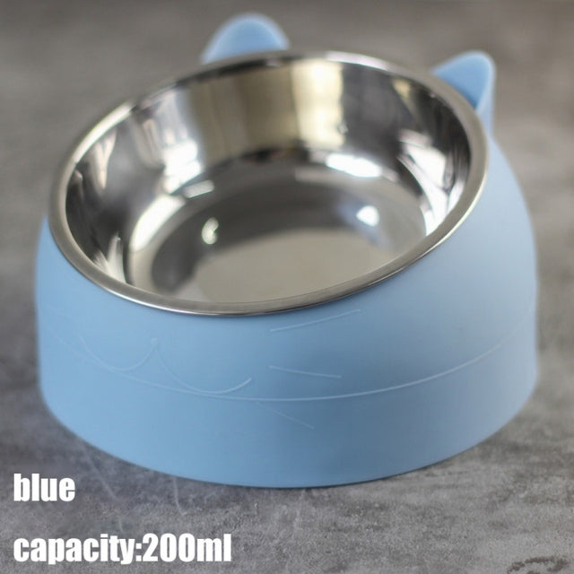 Raised Stainless Steel Cat & Dog