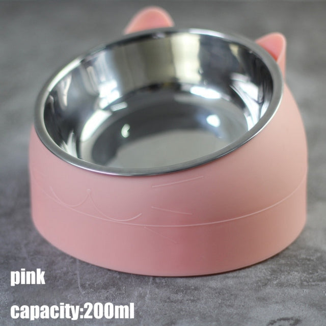 Raised Stainless Steel Cat & Dog