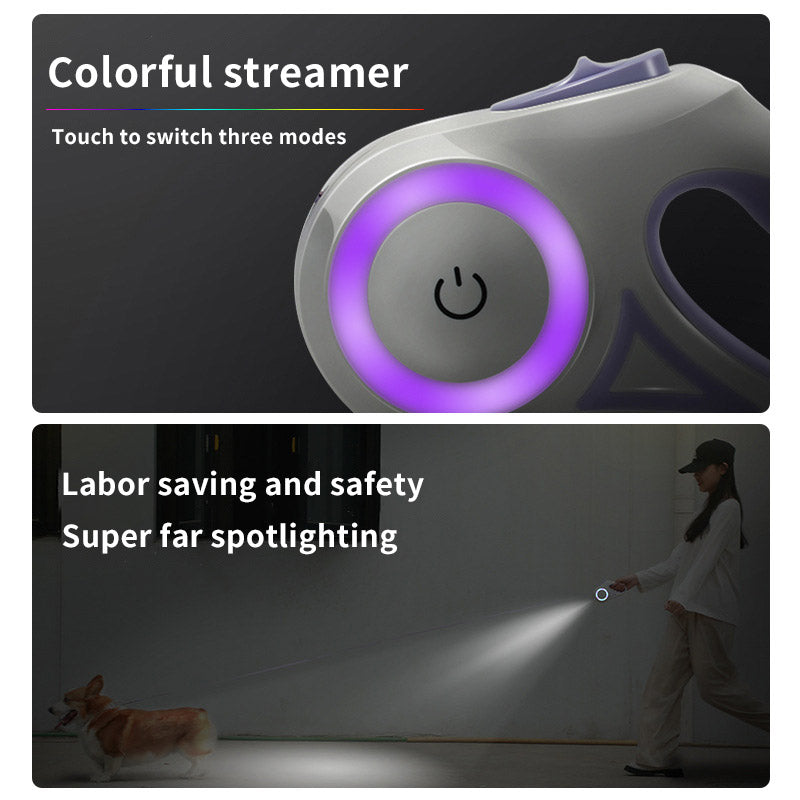 LED Retractable Dog Leash