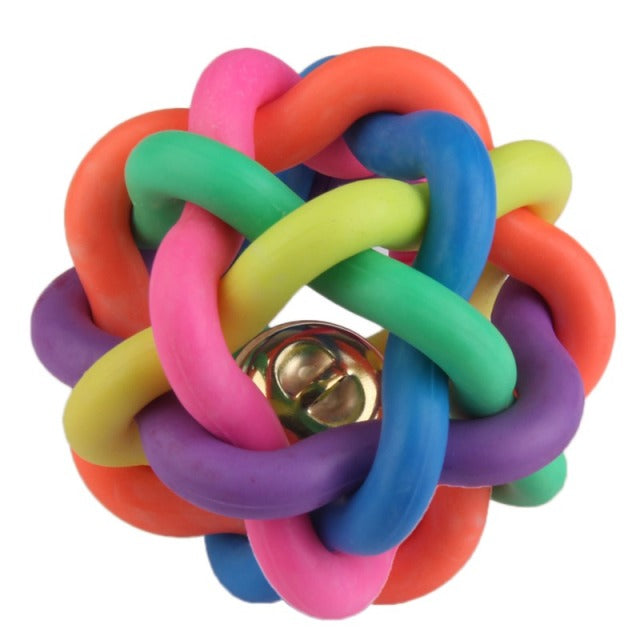 Pet Colorful Rubber Training Chew Ball
