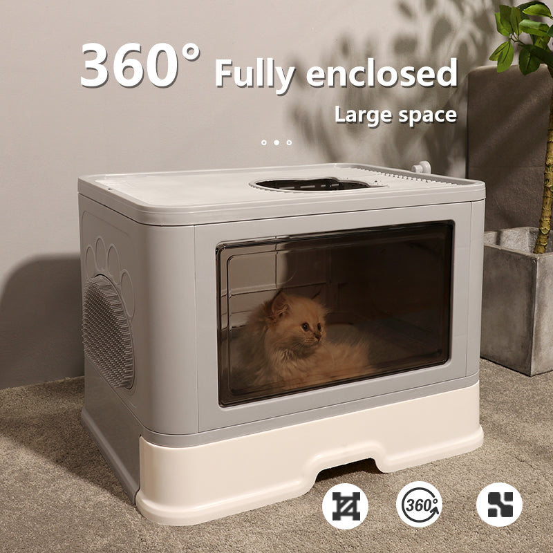Fully Enclosed Cat Toilet