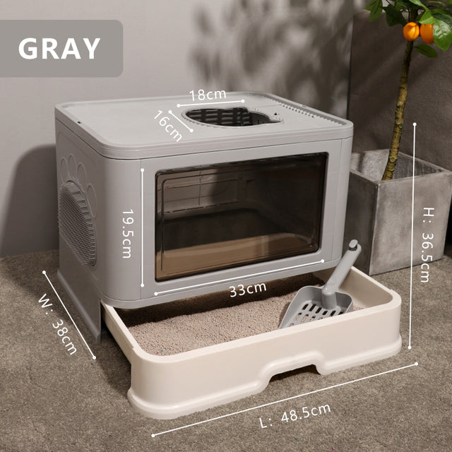 Fully Enclosed Cat Toilet