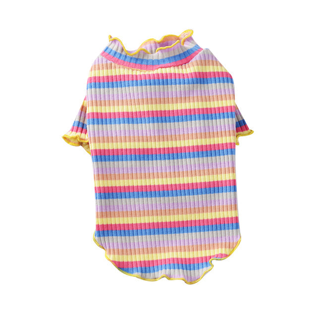 Color Stripes Puppy Vest Clothes