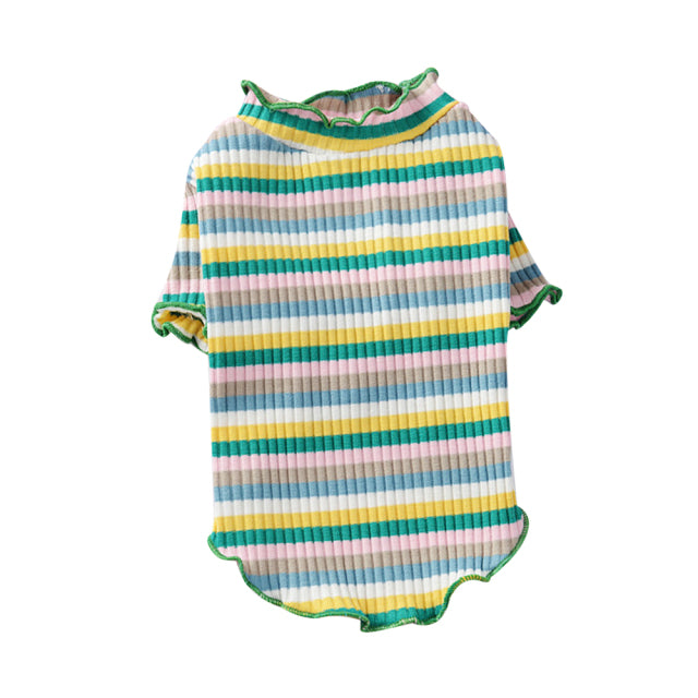 Color Stripes Puppy Vest Clothes