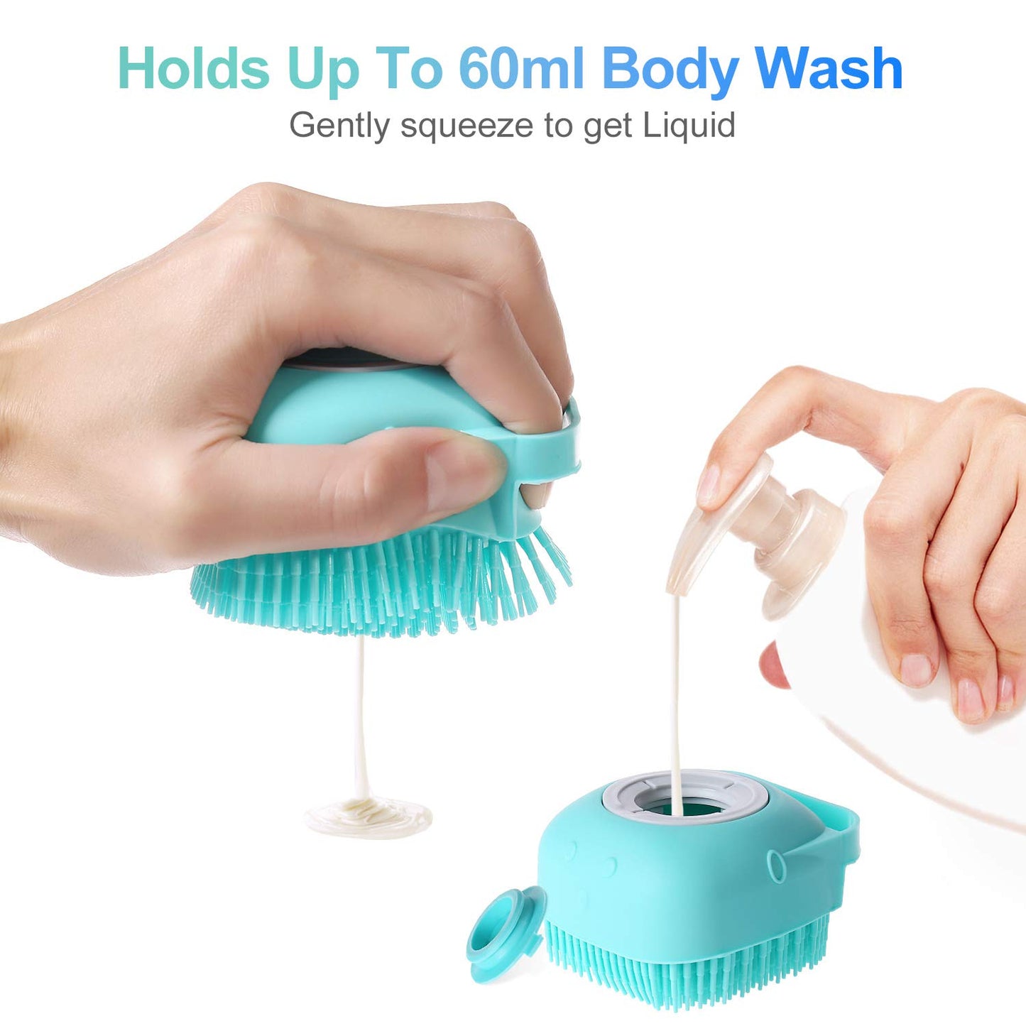 Bath Shampoo Massage Pet Brush
