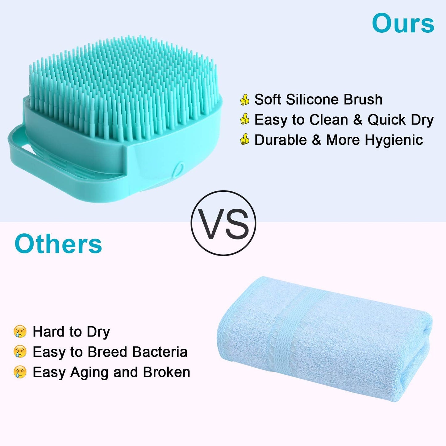 Bath Shampoo Massage Pet Brush