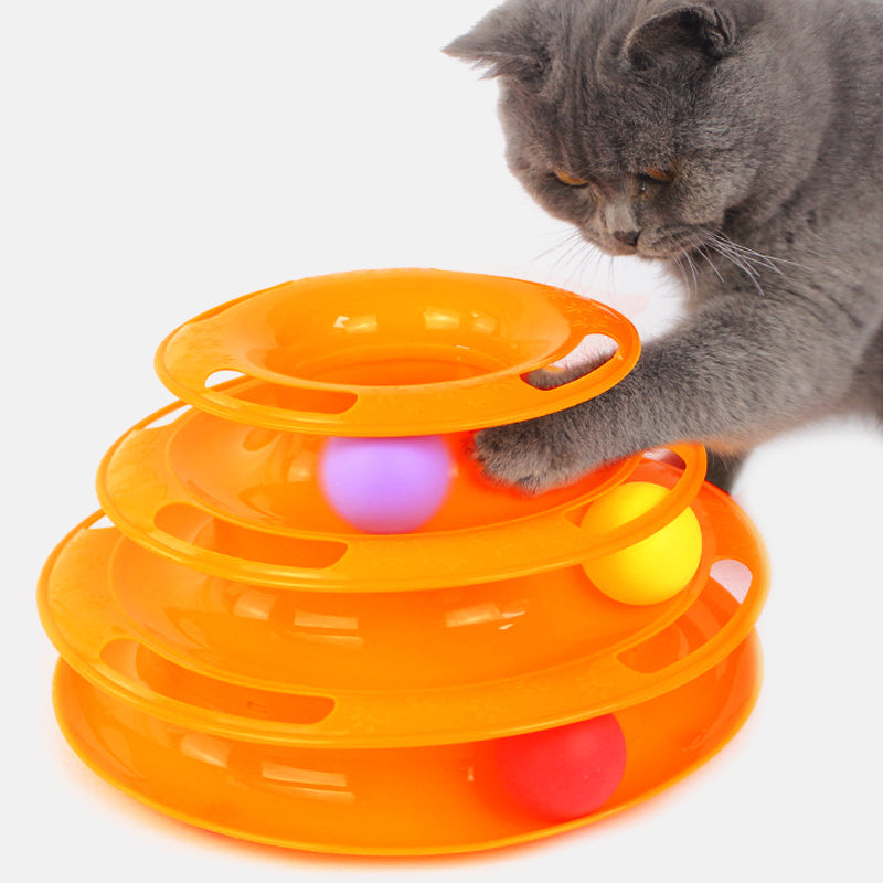 3 Layers Track Turntable Balls Toy
