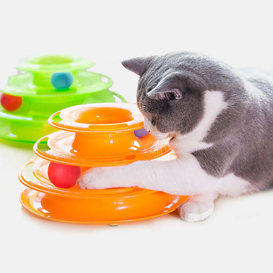 3 Layers Track Turntable Balls Toy